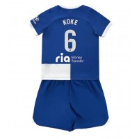 Camisa de time de futebol Atletico Madrid Koke #6 Replicas 2º Equipamento Infantil 2023-24 Manga Curta (+ Calças curtas)
